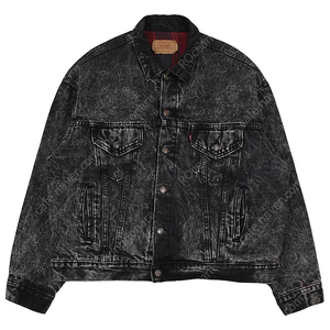 [XL] 1980s USA Levis 70417-9419 Black Trucker Jacket - Blanket Lined 리바이스 빈티지 블랙 트러커 자켓 블랭킷 80년대 미제