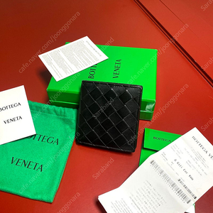 보테가베네타 신형 인트레치아토 반지갑 블랙 정품 풀박스
