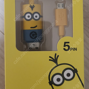 새제품 미니언즈 - 케빈 (Minions - KEVIN) 5핀 케이블 (Micro 5Pin Cable) 판매합니다.