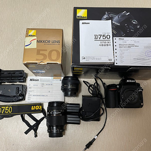 니콘 D750+50.8G+세로그립