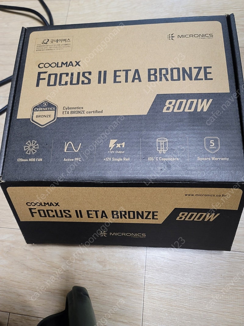 마이크로닉스 파워 COOLMAX FOCUS II 800W ETA BRONZE 팝니다