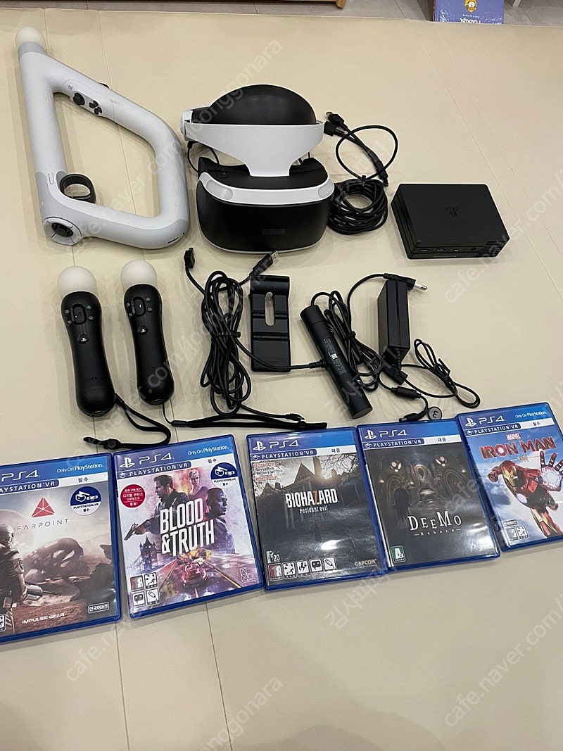 psvr 브이알 2세대 3번세트 + 슈팅컨트롤러 + 타이틀5개 싸게팝니다