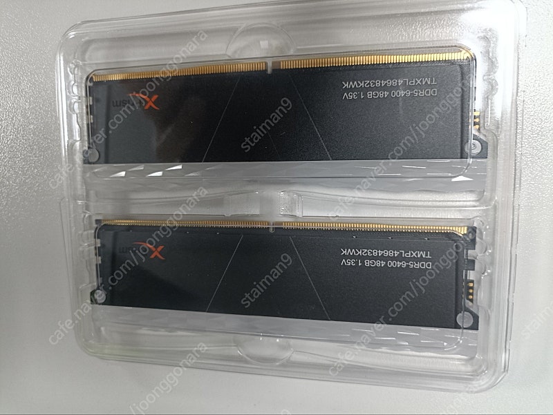 V-Color Manta DDR5-6400 CL32 XPrism RGB 블랙 패키지 (96GB(48Gx2)) 43만원 판매합니다.