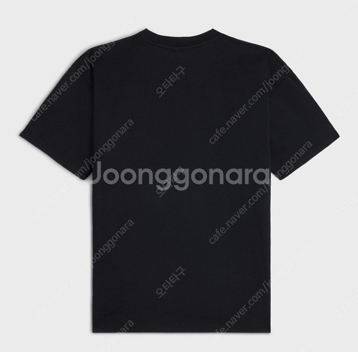 명품 새제품) 셀린느 남자 반팔 티셔츠 블랙--1