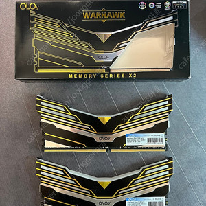 Oloy Warhawk Black RGB 32GB(16gb x2) 3200 풀박스 국내정품