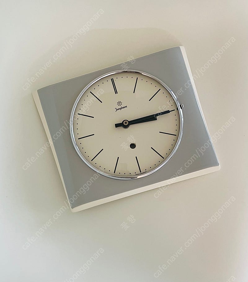 독일 융한스 빈티지시계 포세린 도자기 세라믹 레트로 벽시계 벽걸이 시계