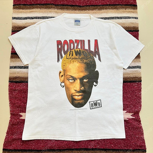 [L] 1998 Dennis Rodman ‘Rodzilla’ NWO T-Shirt 데니스 로드맨 로질라 빈티지 티셔츠 90년대 NBA 90s