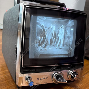 1975년 소니 Sony tv-760 빈티지 흑백 tv