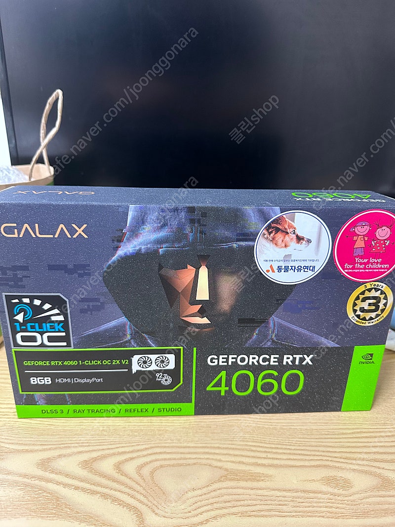 [미개봉]갤럭시 GALAX 지포스 RTX 4060 2X OC V2 D6 8GB