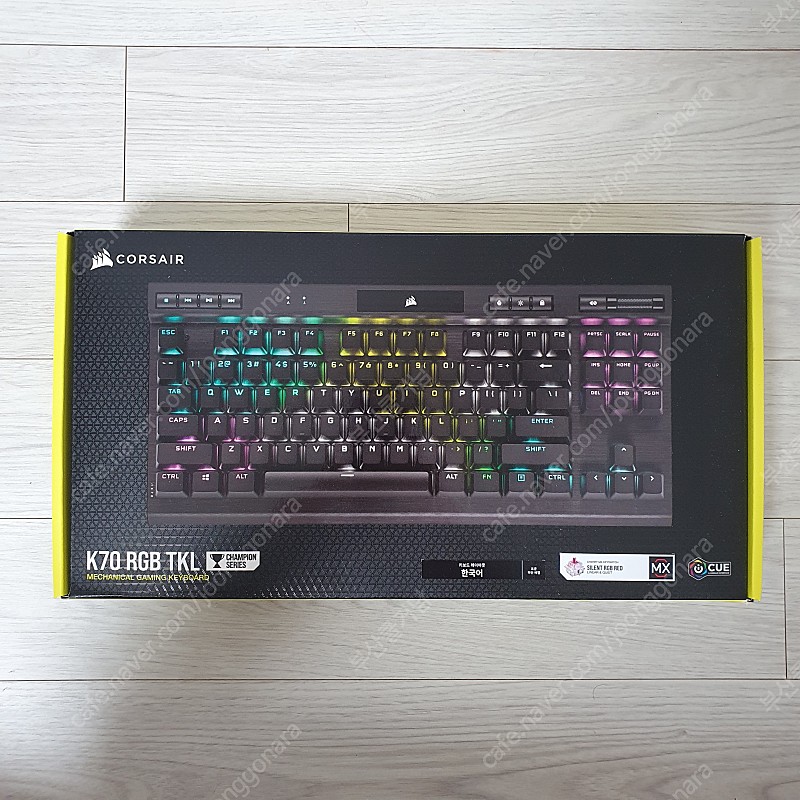 커세어 K70 RGB TKL 챔피언 시리즈 저소음 적축 기계식 키보드