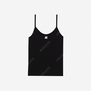 꾸레쥬 나시 니트 탑 Courreges Knitted Tank Top Black 새상품