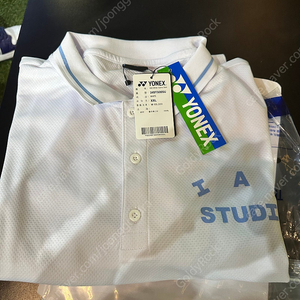 아이앱 x 요넥스 화이트 셔츠 2XL (IAB Studio x Yonex Game Shirt White)