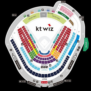 6월14일(금)15일(토)16일(일) kt위즈 vs 기아 3루 응원석 2연석 1루 응원석 2연석
