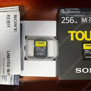 소니 터프 M 256GB v60 SD카드 팝니다. sony tough-M sdxc uhs-2