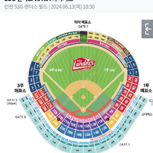 13일 기아SSG 응원지정석 4연석 양도합니다.