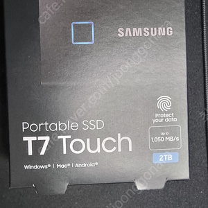 삼성 포터블 SSD 2TB T7 Touch 미개봉 21만원