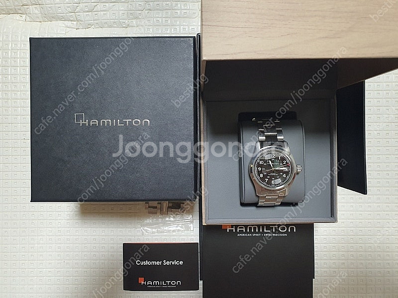 해밀턴 카키필드 오토 38mm 30만원--5