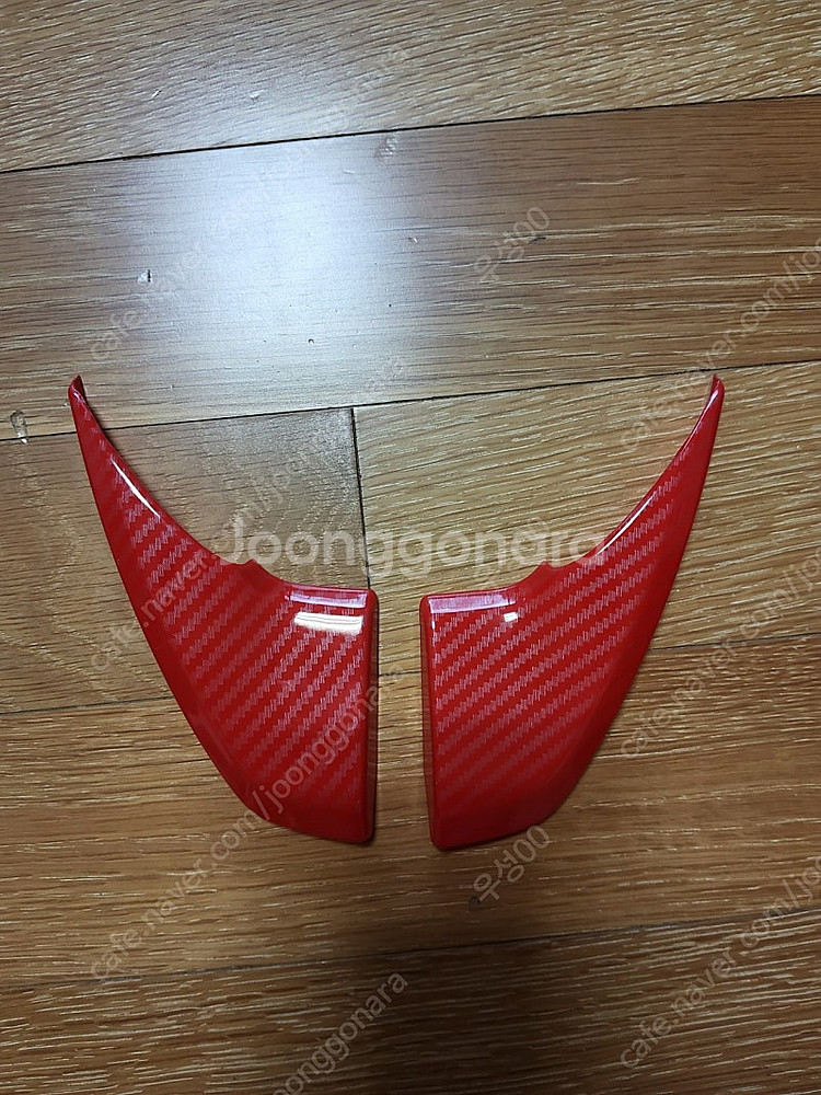 아반떼AD 실내 트림파츠 레드카본--1