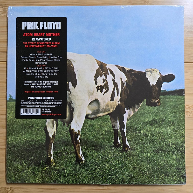 LP 레코드 Pink Floyd 핑크 플로이드 - Atom Heart Mother