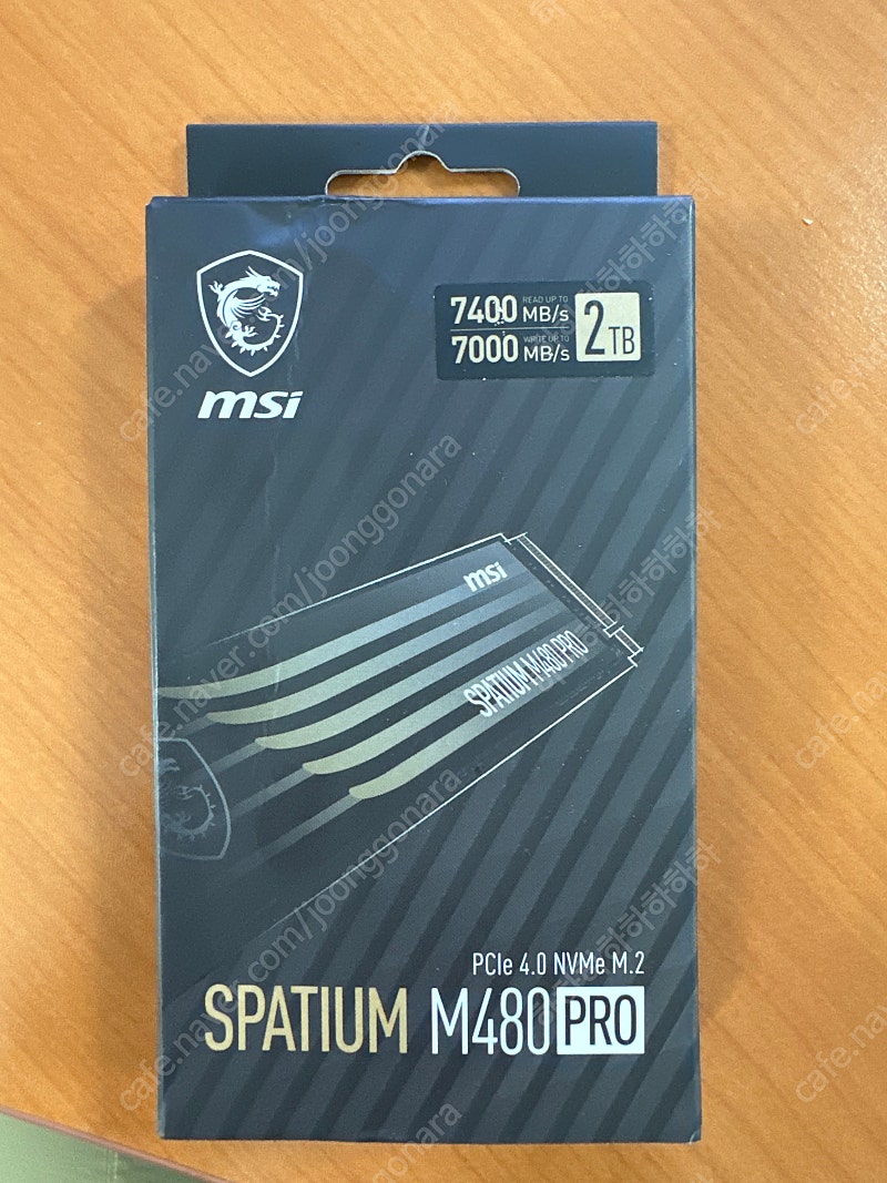 미개봉 MSI SPATIUM M480 PRO 2TB nvme ssd m2 pcie4