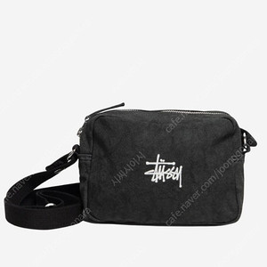 스투시 캔버스 사이드 파우치 워시드 블랙(Stussy Canvas Side Pouch Washed Black)