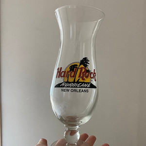하드락카페 뉴올리언스 허리케인 칵테일 글라스 컵