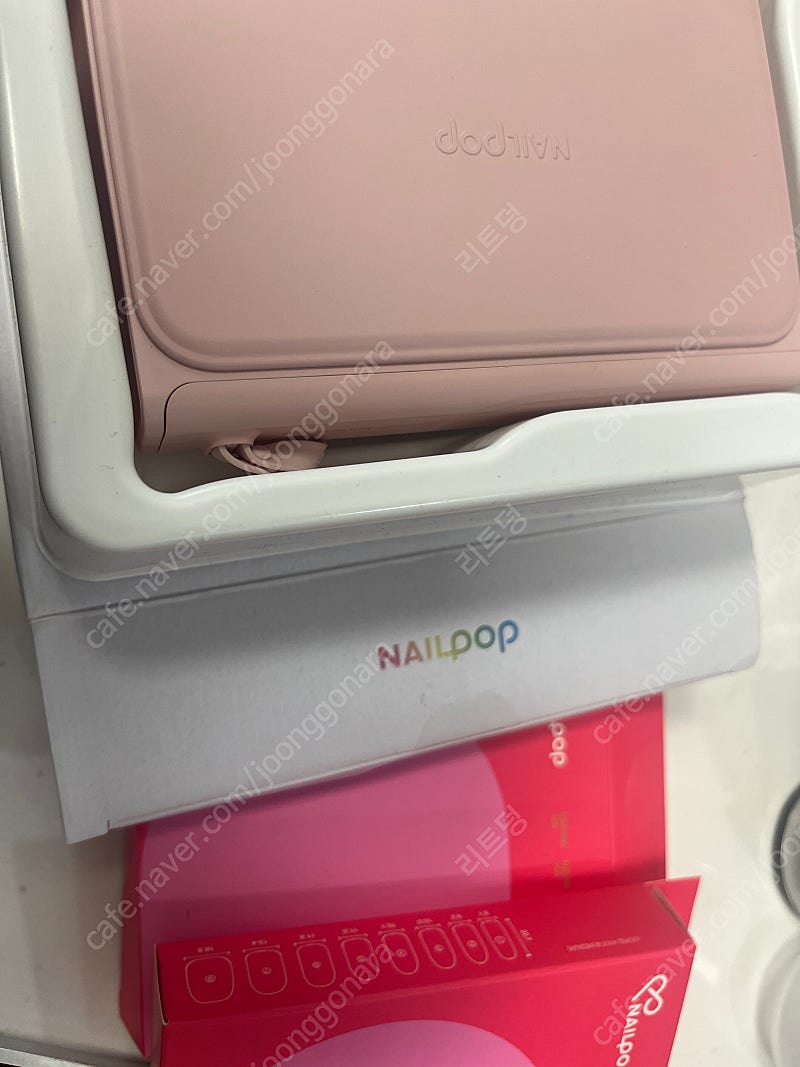 네일팝 네일프린터기 판매 기기 핑크 + 카트리지 2세트
