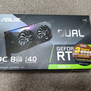 신품급 풀박스/ASUS RTX3060TI DUAL O8G V2 OC D6 8GB LHR