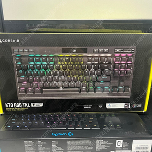 커세어 K70 RGB TKL 청축 팝니다.