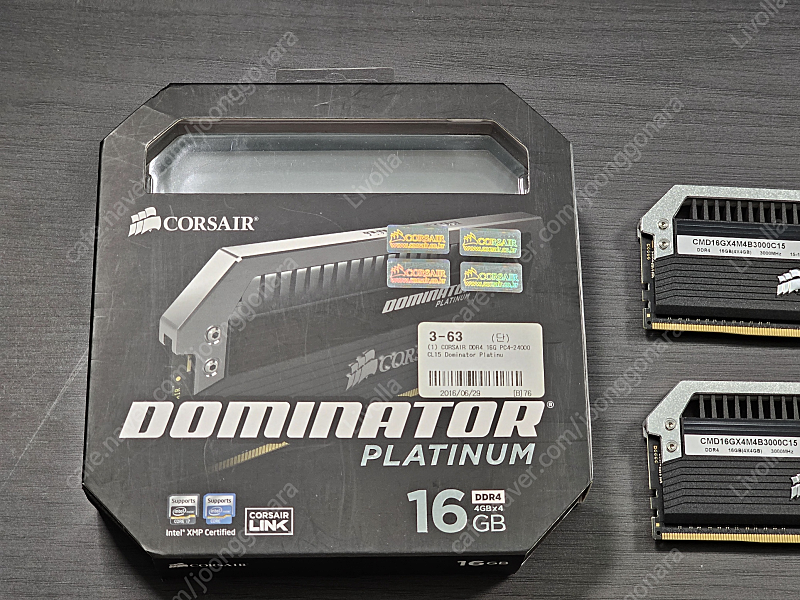 커세어 도미네이터 DDR4 16GB (4x4)판매