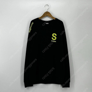 로고 프린팅 맨투맨 티셔츠 (XL size / BLACK)