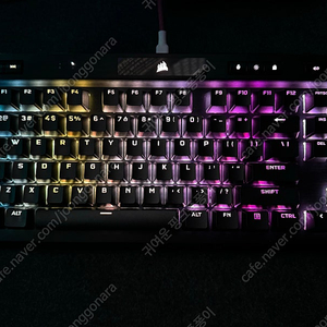 풀윤활 커세어 K70 RGB TKL 은축 게이밍키보드 팝니다