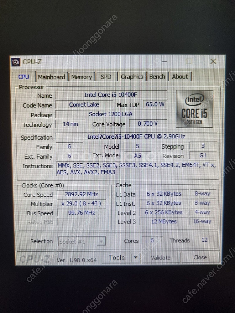 cpu i5 10400f--2