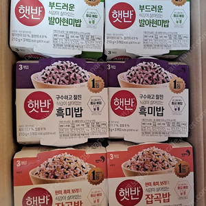 선착순)CJ햇반 잡곡밥 찰잡곡밥 흑미밥 현미쌀밥 210gx36개당 무료배송32900원 빠른배송