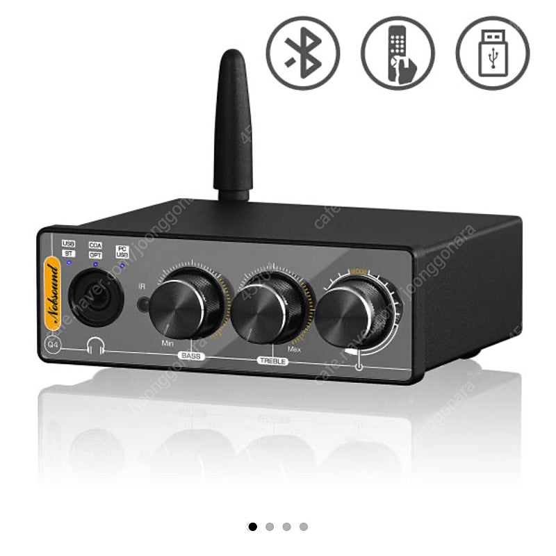 노브사운드 Nobsound Q4 블루투스 리시버 USB DAC COAX/OPT헤드폰 [미사용]