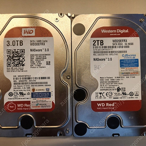 wd red hdd 2tb,3tb 1개씩