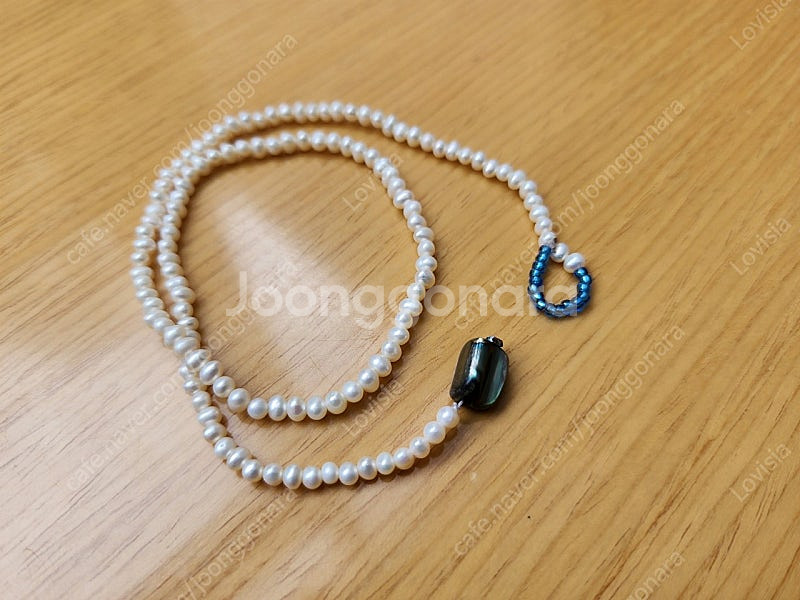 담수진주 비드쵸커 목걸이겸 팔찌--3