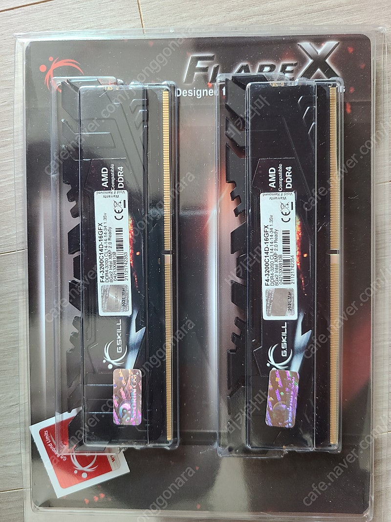 ddr4 지스킬 플레어x (G.Skill Flare x) 3200 cl14 (8g x 2) 팝니다.