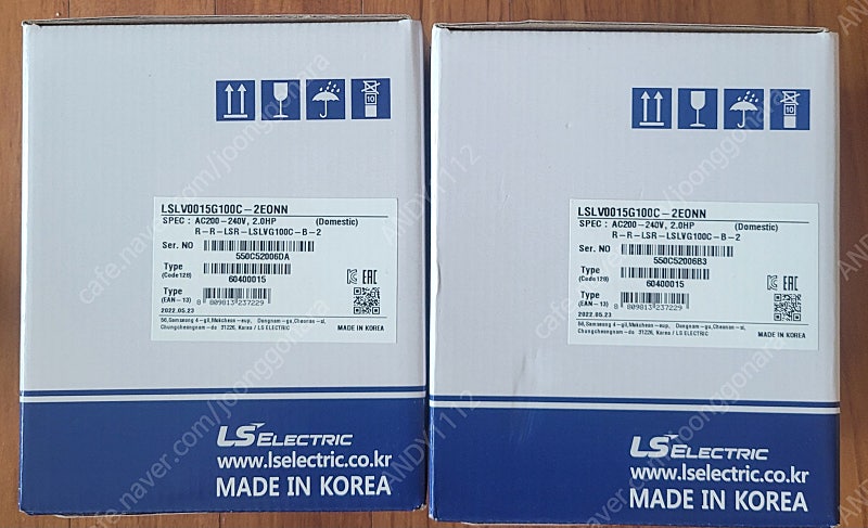 LS산전 2마력 인버터 LSLV0015G100C-2EONN 미개봉 2개 26만원