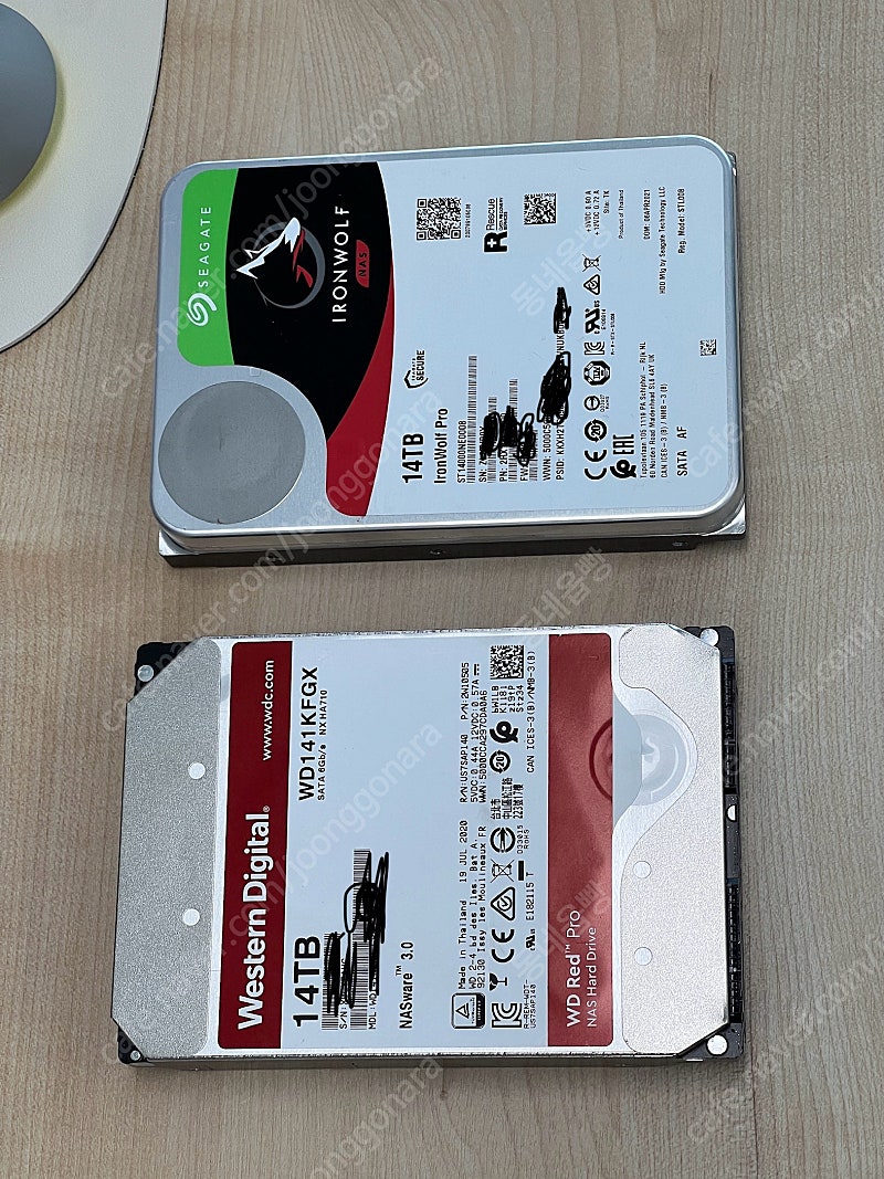 3.5인치 HDD / WD RED PRO 14TB / SEAGATE IRONWOLF PRO 14TB