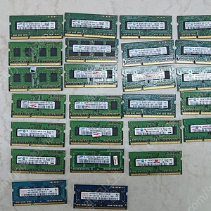 삼성 노트북 메모리 DDR3 2G 양면 PC3-10600S 낱개 판매 2,000원 (수량 많습니다)