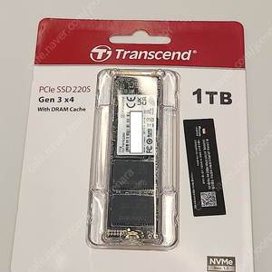 트랜센드 MTE220S M.2 NVMe 1TB 미개봉 판매