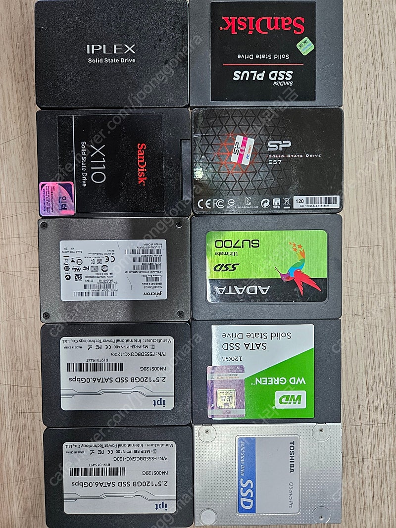 경남 창원 SSD 120G 128G .. 10개 일괄