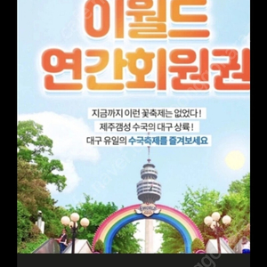 이월드 연간회원권 대소인