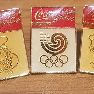 코카콜라 1988 서울 올림픽 기념 뱃지 3개 새상품