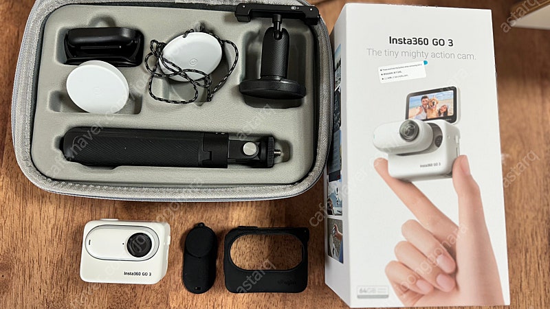 액션캠 인스타 고쓰리 고삼 insta 360 go3 64Gb 트레블키트 여행 키트 박스 풀세트