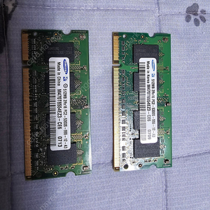 노트북용 ddr2 512mb 2개