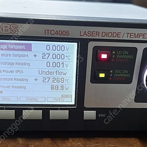 THORLABS ITC4005 레이저 컨트롤러 TCLD9 냉각마운트