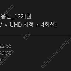 웨이브 1년 파티원 모집. 1년 연간이용권 구매 완료 (33,000원)