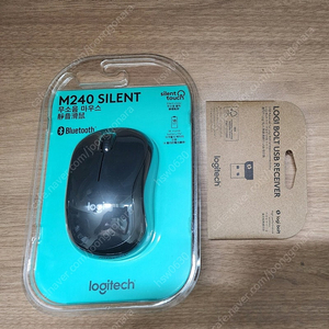 로지텍 M240 Silent Bluetooth + 로지볼트 수신기